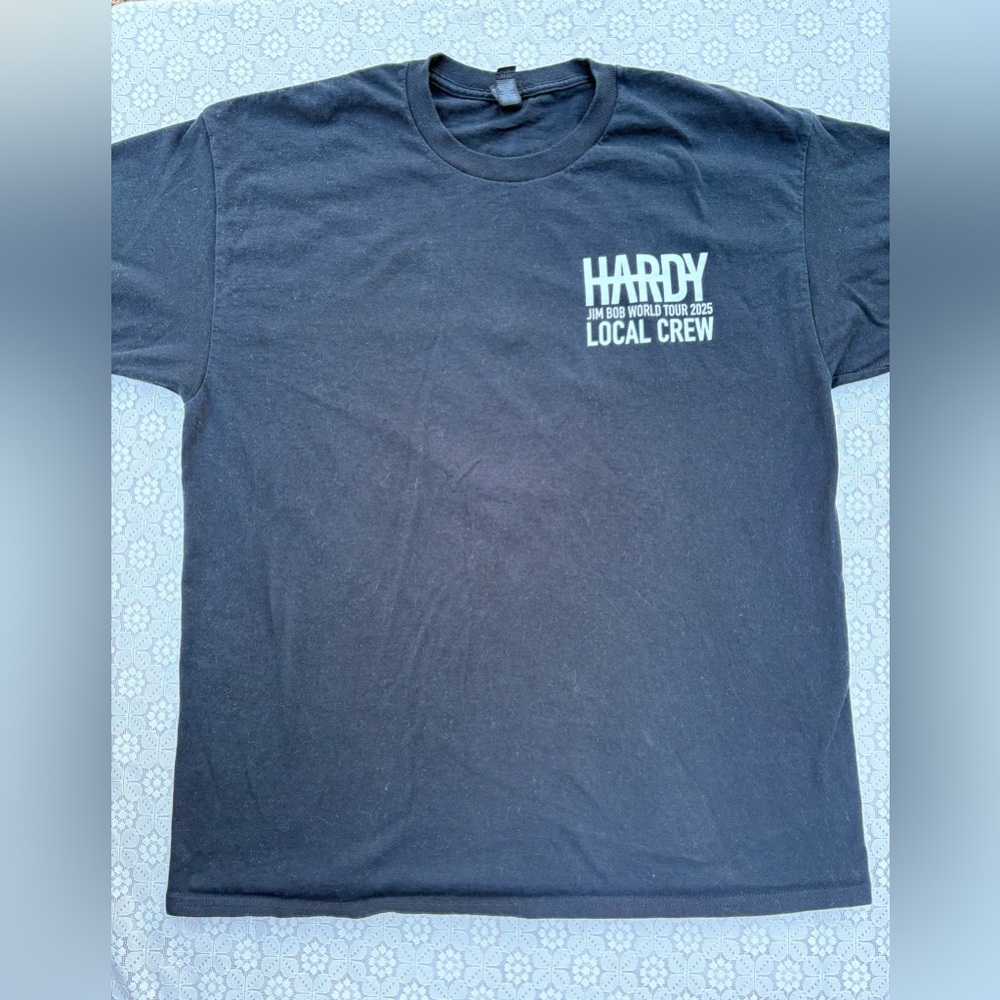 Hardy “Jim Bob World Tour” 2025 Local Crew Black T-Shirt